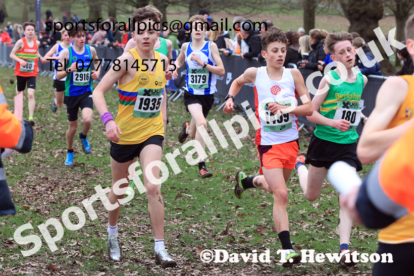 Boys Under-15s 2026 UK CAU Inter Counties Cross Country, Wollaton Park, Nottingham. Photo: David T. Hewitson/Sports for All Pics